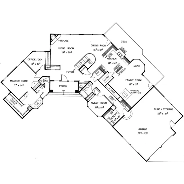 Luxury House Plan First Floor - Lucca European Home 085D-0389 - Shop House Plans and More