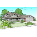 Country House Plan Front of House 085D-0390