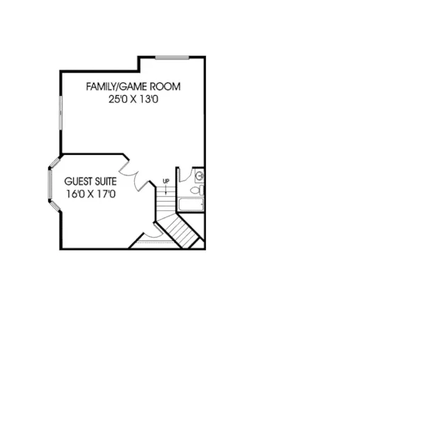 Traditional House Plan Lower Level Floor - Grovers Cliff Country Farmhouse 085D-0390 - Search House Plans and More