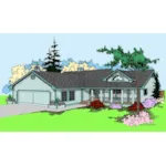 Country House Plan Front of House 085D-0392