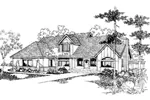 Luxury House Plan Front of Home - Gladstone Park Tudor Home 085D-0398 - Search House Plans and More