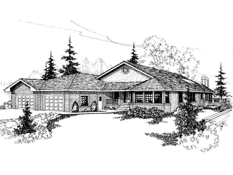 Country House Plan Front of Home - Basalt Mill Contemporary Home 085D-0399 - Search House Plans and More