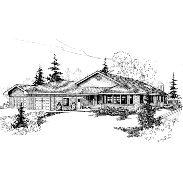 Country House Plan Front of Home - Basalt Mill Contemporary Home 085D-0399 - Search House Plans and More