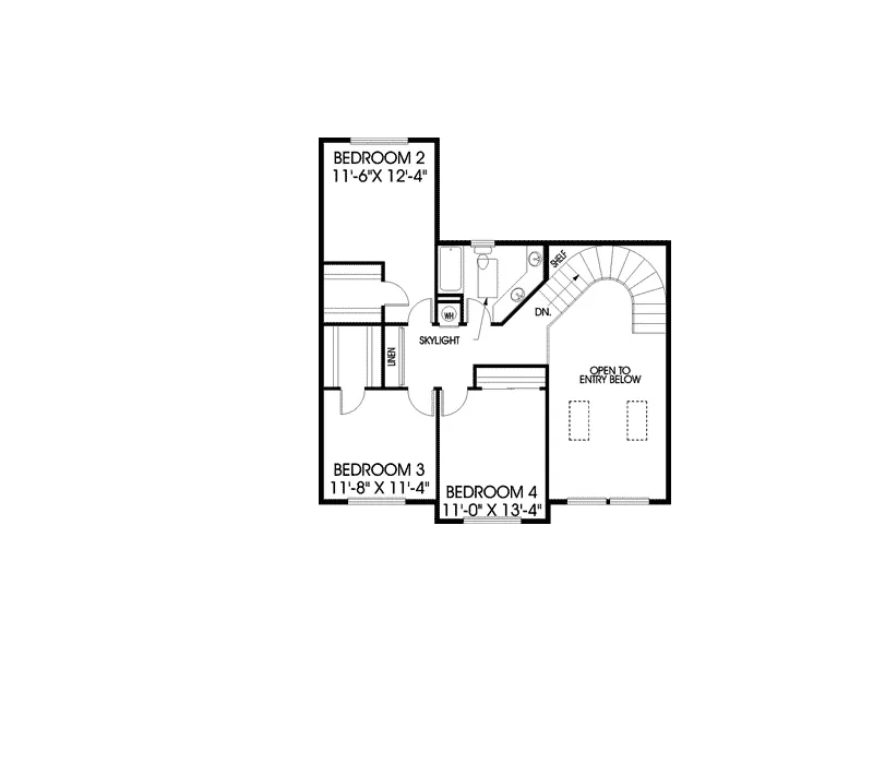 Country House Plan Second Floor - Canterfield Country Farmhouse 085D-0400 - Search House Plans and More