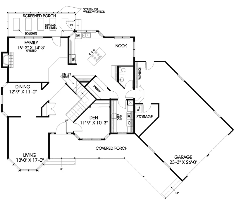 Victorian House Plan First Floor - Mirabelle Victorian Home 085D-0401 - Shop House Plans and More