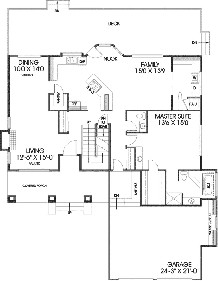 Country House Plan First Floor - Ruthglen Rustic Home 085D-0421 - Shop House Plans and More