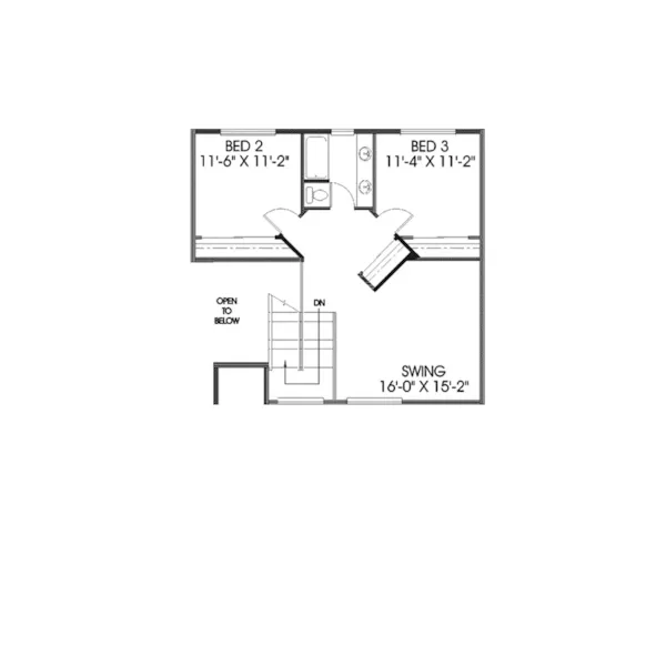 Country House Plan Second Floor - Ruthglen Rustic Home 085D-0421 - Shop House Plans and More