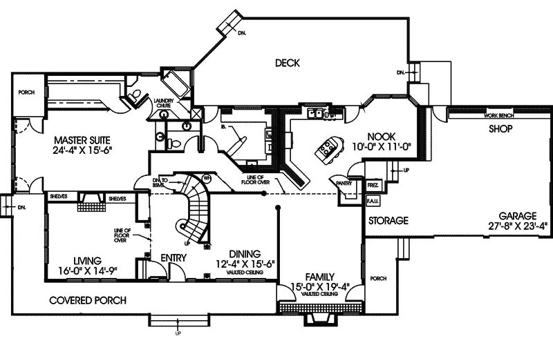 Farmhouse Plan First Floor - Miraval Luxury Country Farmhouse 085D-0422 - Shop House Plans and More