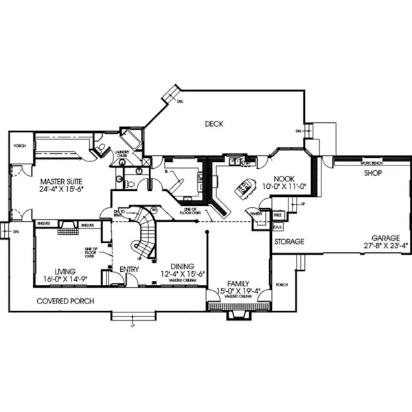 Contemporary House Plan First Floor - Miraval Luxury Country Farmhouse 085D-0422 - Shop House Plans and More