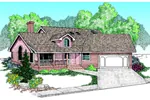Country Two-Story Home Has Arched Dormer