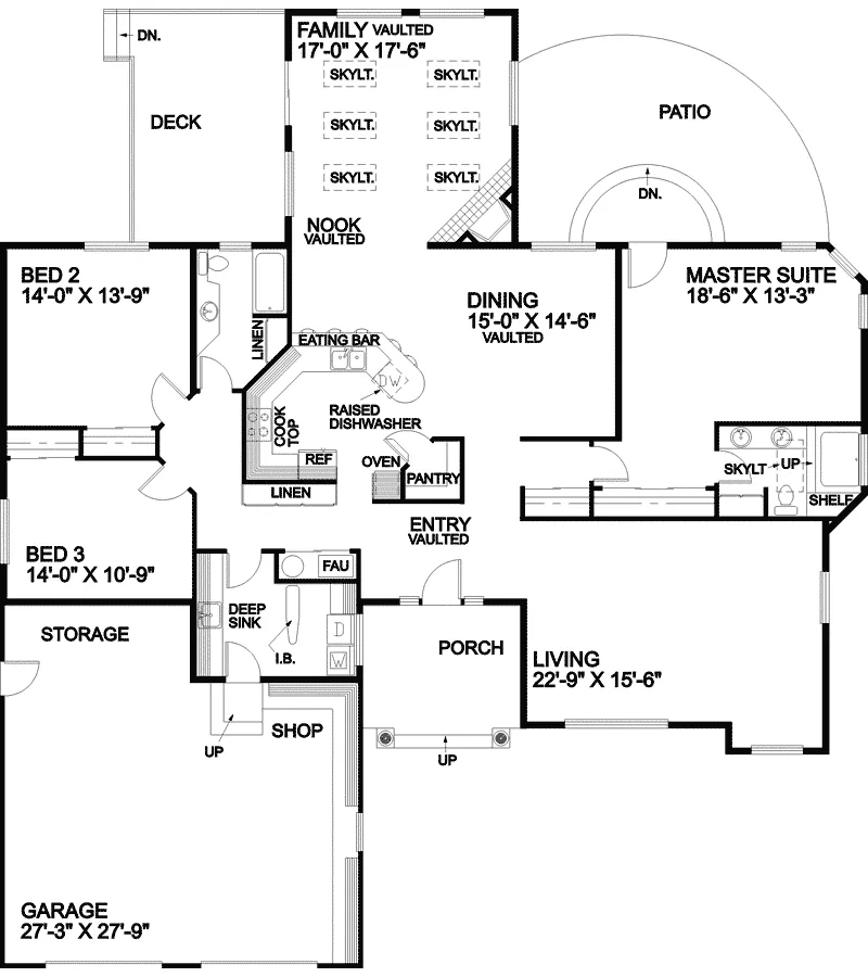 Tudor House Plan First Floor - Timbercreek Contemporary Home 085D-0438 - Shop House Plans and More