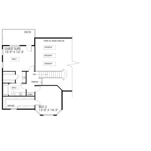 Country House Plan Second Floor - Anderson Hill Contemporary Home 085D-0439 - Search House Plans and More