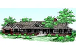 Country Ranch Home With Wrap-Around Porch