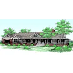 Country Ranch Home With Wrap-Around Porch