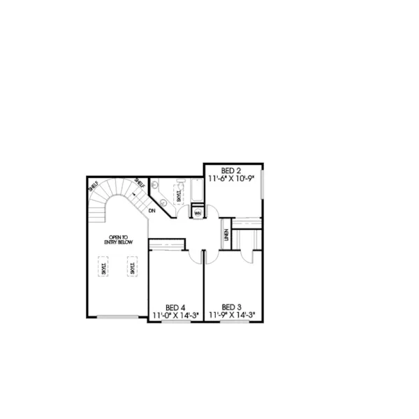 European House Plan Second Floor - Labarge Traditional Home 085D-0454 - Shop House Plans and More