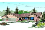 Traditional House Plan Front of Home - Glencannon Ranch House 085D-0464 - Search House Plans and More