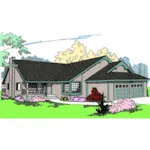 Traditional House Plan Front of Home - Southern Hill Ranch Home 085D-0465 - Shop House Plans and More