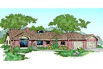 Modern House Plan Front of Home - Commodore Modern Home 085D-0466 - Search House Plans and More