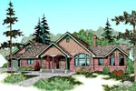 Ranch House Plan Front of Home - Lemonmint Hill Craftsman Home 085D-0469 - Shop House Plans and More