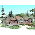 Traditional House Plan Front of Home - Lemonmint Hill Craftsman Home 085D-0469 - Shop House Plans and More