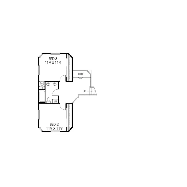 Craftsman House Plan Second Floor - Labadie Country Craftsman Home 085D-0471 - Shop House Plans and More