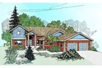 Country House Plan Front of Home - Labadie Country Craftsman Home 085D-0471 - Shop House Plans and More