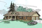 Country House Plan Front of Home - Thayer Place Contemporary Home 085D-0472 - Shop House Plans and More