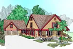 Lake House Plan Front of Home - Gerschman Craftsman Home 085D-0473 - Search House Plans and More