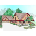 Craftsman House Plan Front of Home - Gerschman Craftsman Home 085D-0473 - Search House Plans and More