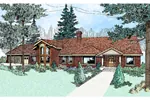 Ranch House Plan Front of Home - Balmoral Traditional Ranch Home 085D-0474 - Search House Plans and More
