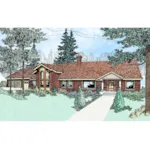 Country House Plan Front of Home - Balmoral Traditional Ranch Home 085D-0474 - Search House Plans and More