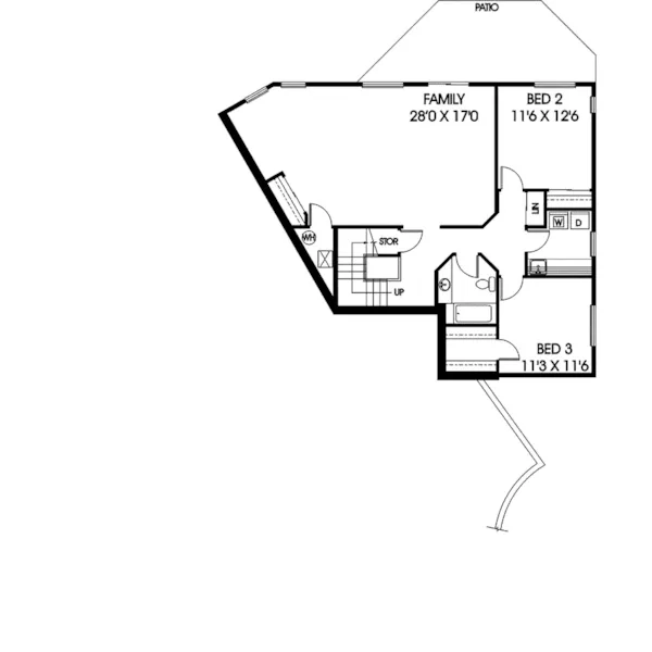 Mountain House Plan Second Floor - Kettington Split-Level Home 085D-0476 - Search House Plans and More