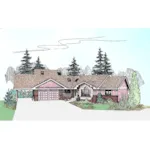 Country House Plan Front of Home - Hawkes Pond Contemporary Home 085D-0477 - Search House Plans and More