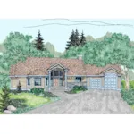 Contemporary House Plan Front of Home - Cristo Hill Traditional Home 085D-0478 - Search House Plans and More