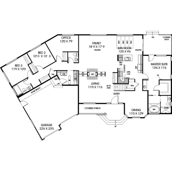 Country House Plan First Floor - Bournemouth Tudor Style Home 085D-0479 - Search House Plans and More