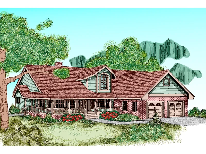 Luxury House Plan Front of Home - Grafton Ferry Bungalow Home 085D-0482 - Search House Plans and More