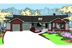 Traditional House Plan Front of Home - Johannes Country Home 085D-0483 - Search House Plans and More