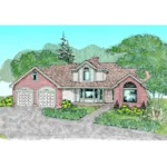 Country House Plan Front of Home - Lumley Traditional Home 085D-0488 - Shop House Plans and More