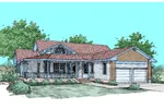 Ranch House Plan Front of Home - Gerald Place Ranch Home 085D-0494 - Search House Plans and More