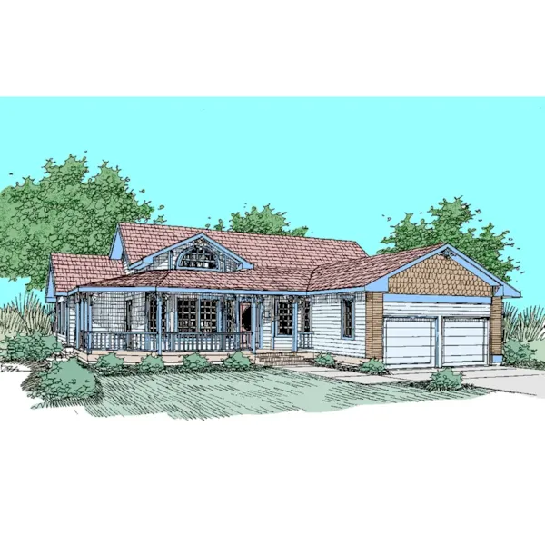 Country House Plan Front of Home - Gerald Place Ranch Home 085D-0494 - Search House Plans and More