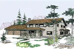Luxury House Plan Front of Home - Mollette Rustic Modern Home 085D-0498 - Shop House Plans and More
