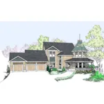 Farmhouse Plan Front of Home - Sungrove Victorian Home 085D-0499 - Shop House Plans and More