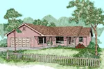 Traditional House Plan Front of Home - Gambrill Garden Ranch Home 085D-0500 - Search House Plans and More