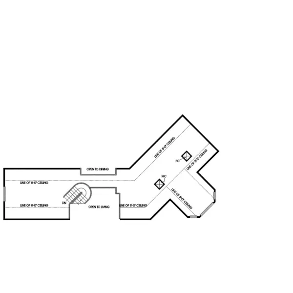 Contemporary House Plan Second Floor - Gary Glen Craftsman Home 085D-0502 - Search House Plans and More