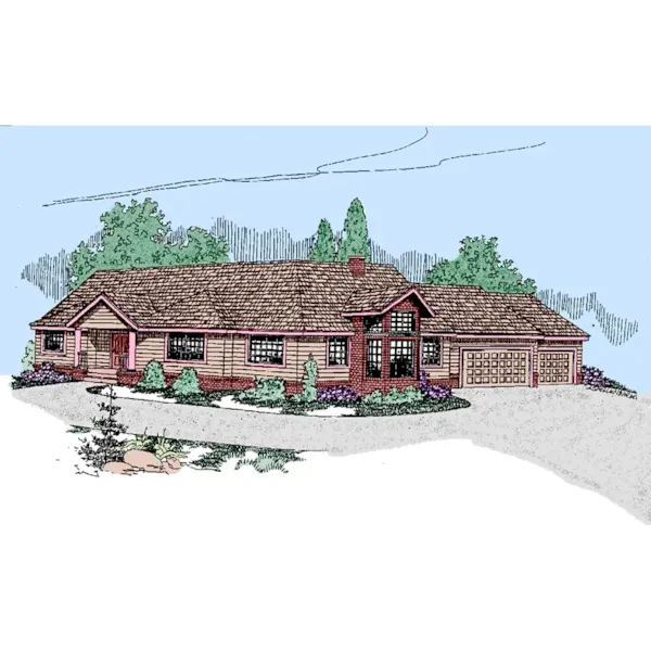 Contemporary House Plan Front of Home - Gary Glen Craftsman Home 085D-0502 - Search House Plans and More