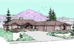 Contemporary House Plan Front of Home - Cannonbury Country Home 085D-0504 - Search House Plans and More
