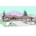 Craftsman House Plan Front of Home - Cannonbury Country Home 085D-0504 - Search House Plans and More