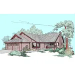 Country House Plan Front of Home - Catanzaro Contemporary Home 085D-0514 - Search House Plans and More