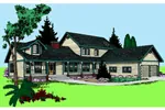Luxury House Plan Front of Home - Rachels Trail Traditional Home 085D-0521 - Shop House Plans and More