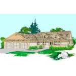 Country House Plan Front of Home - Ratermann Country Style Home 085D-0523 - Shop House Plans and More